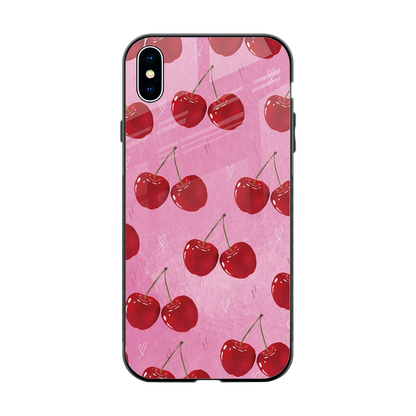 Cherrylicious back phone cover | glass case for iphone xs max