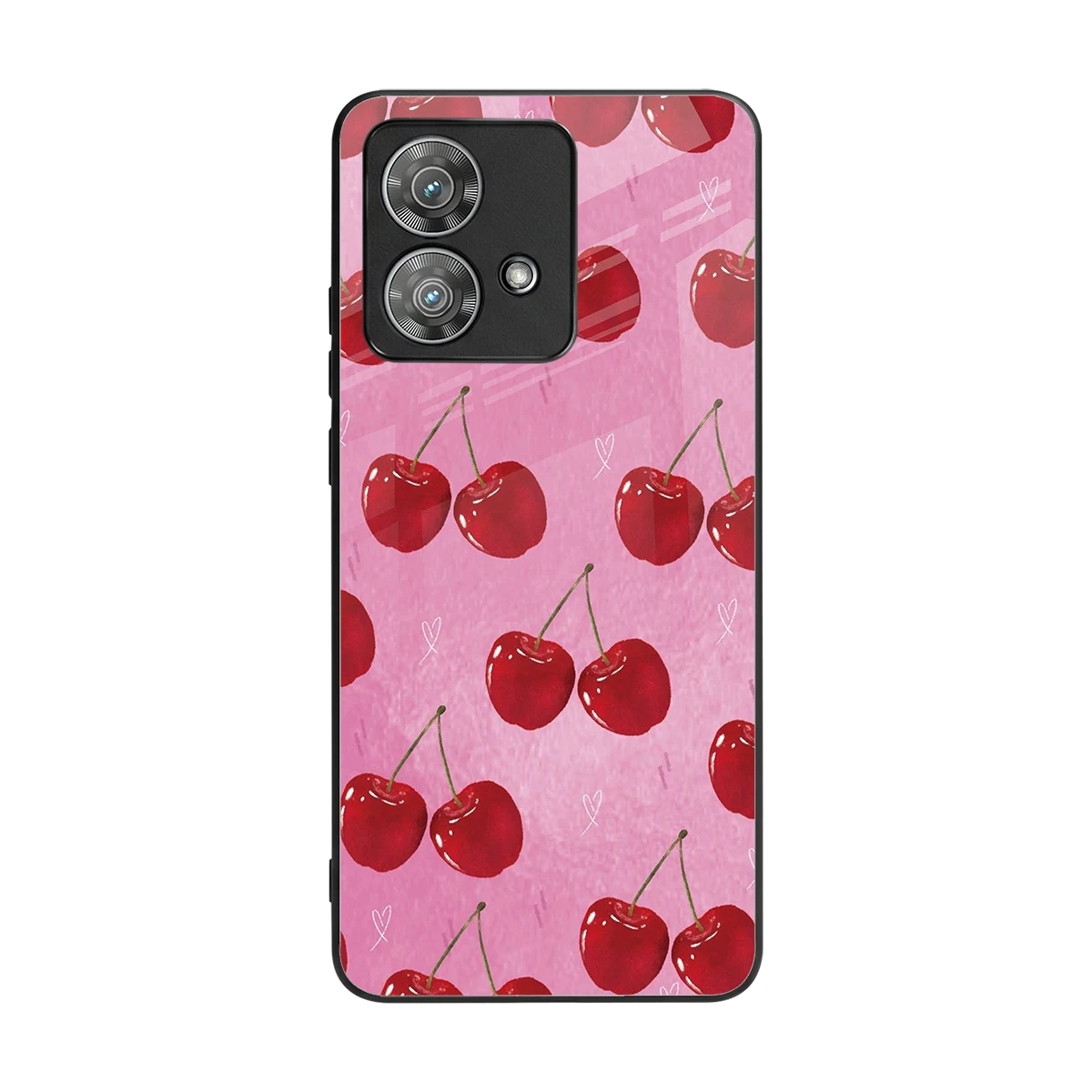 Cherrylicious back phone cover | glass case for motorola edge 40 neo 5g