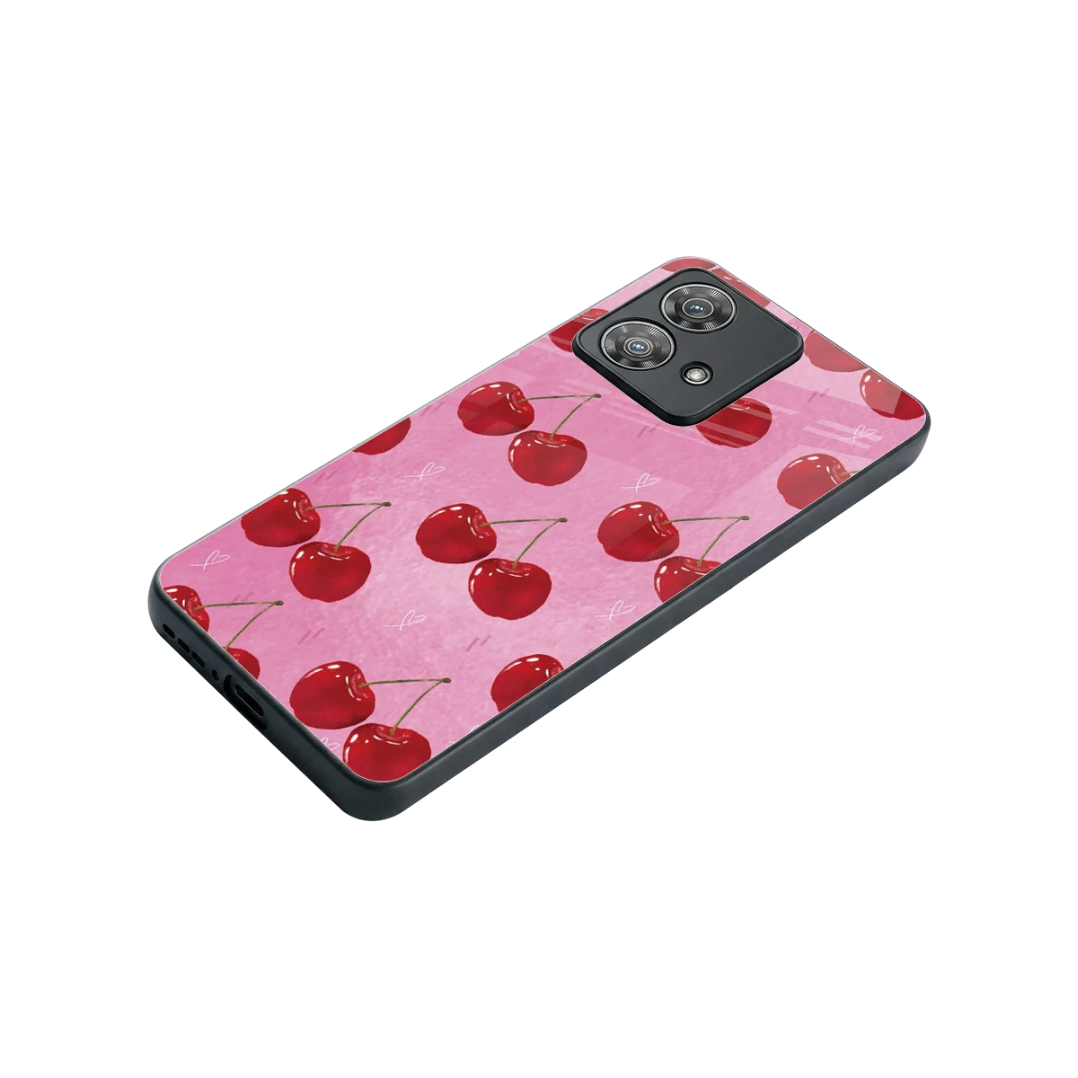 Cherrylicious stylish phone case for motorola edge 40 neo 5g | glossy glass and slim fit