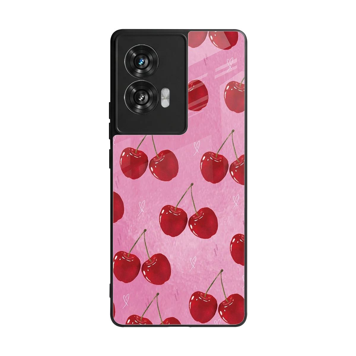 Cherrylicious back phone cover | glass case for motorola edge 50 fusion