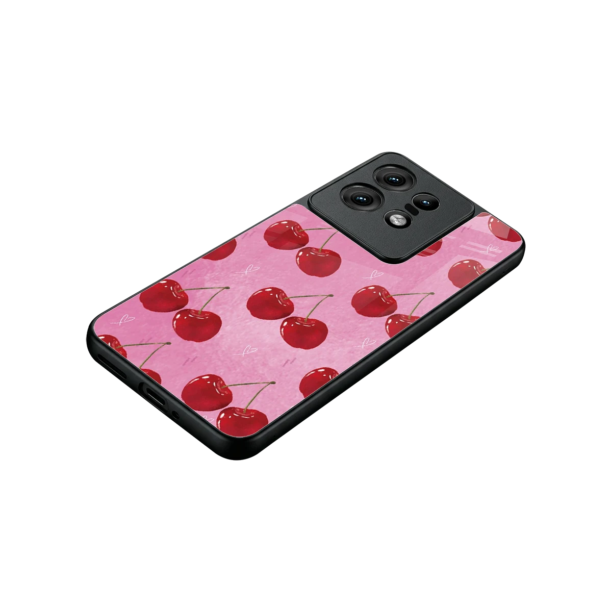 Cherrylicious stylish phone case for motorola edge 50 pro | glossy glass and slim fit