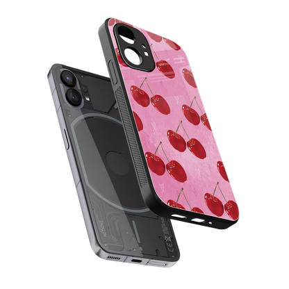 Cherrylicious sleek nothing phone 1 cover with tempered glass back and TPU edges