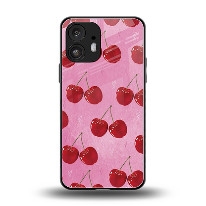 Cherrylicious back phone cover | glass case for nothing phone 2