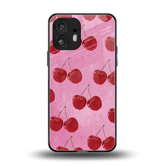 Cherrylicious back phone cover | glass case for nothing phone 2