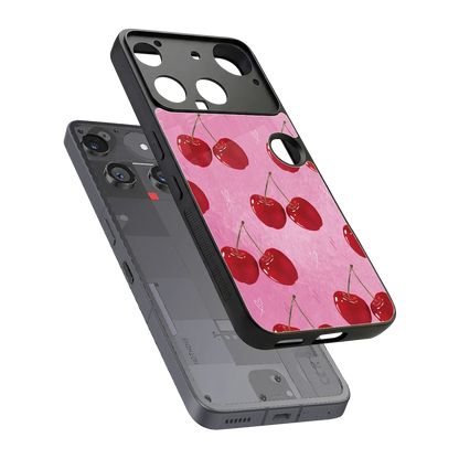 Cherrylicious sleek nothing phone 3 cover with tempered glass back and TPU edges