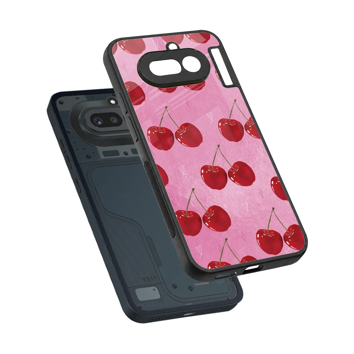 Cherrylicious sleek nothing phone 4a cover with tempered glass back and TPU edges