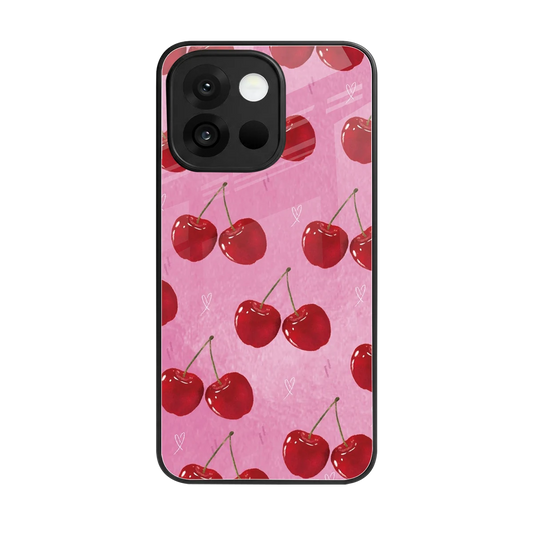 Cherrylicious back phone cover | glass case for oneplus 13s