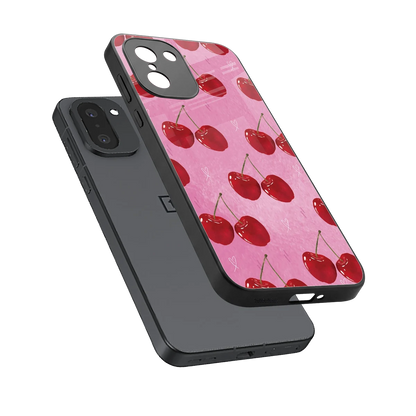Cherrylicious sleek oneplus 15r cover with tempered glass back and TPU edges