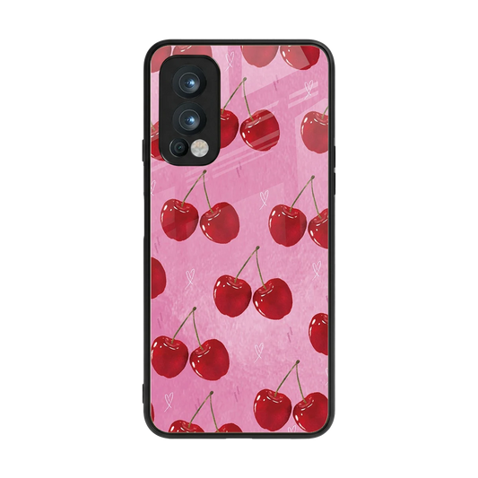 Cherrylicious back phone cover | glass case for oneplus nord 2