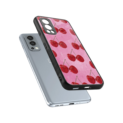 Cherrylicious sleek oneplus nord 2 cover with tempered glass back and TPU edges