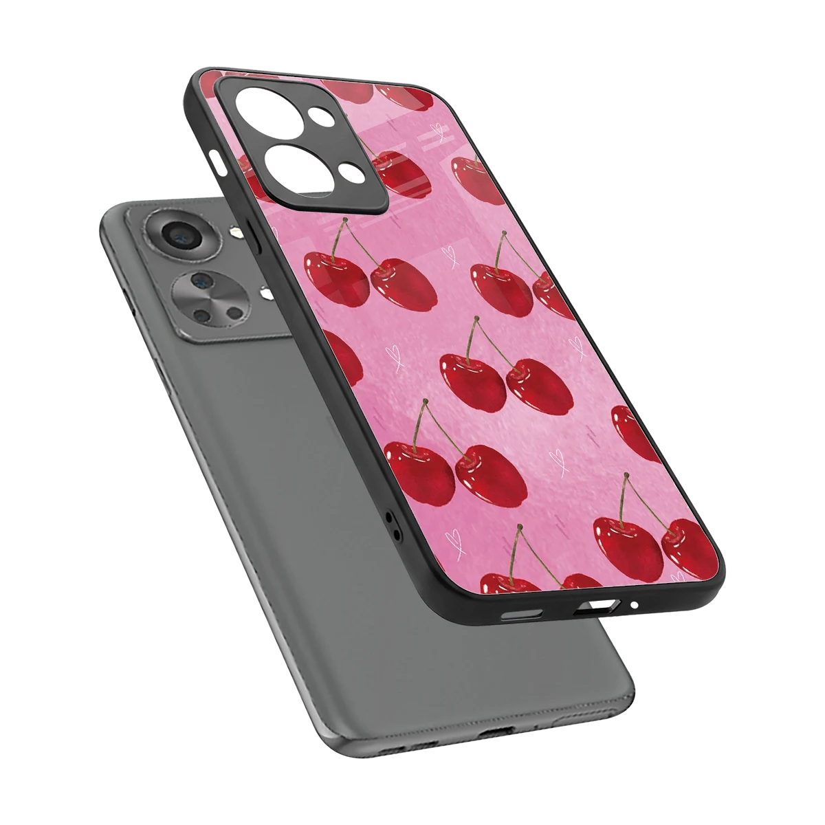 Cherrylicious sleek oneplus nord 2t cover with tempered glass back and TPU edges