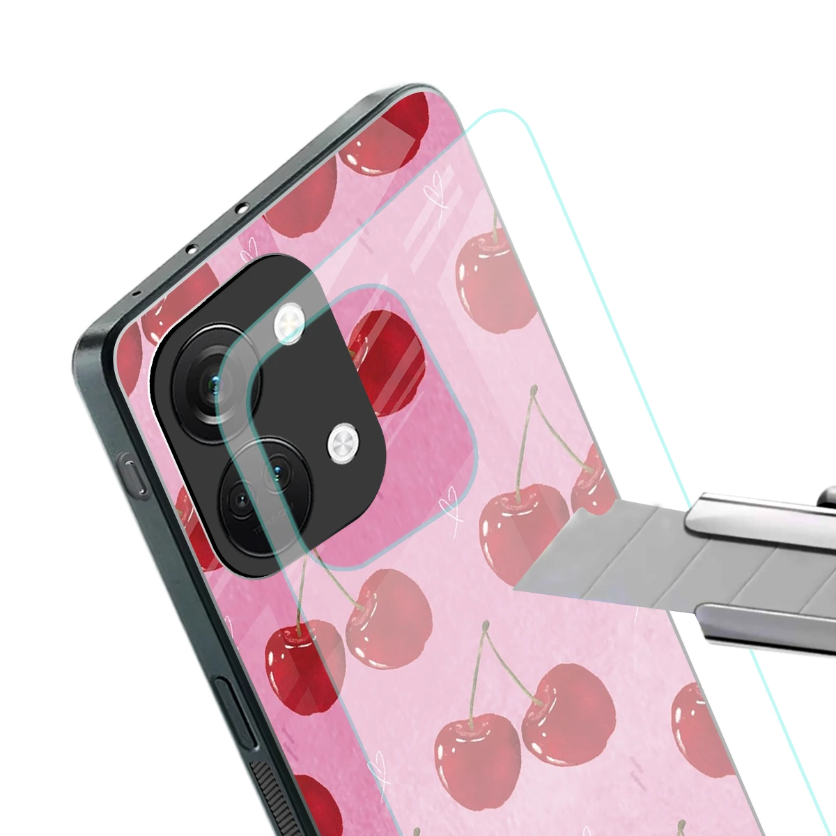 Cherrylicious stylish phone case for oneplus nord 3 | glossy glass and slim fit