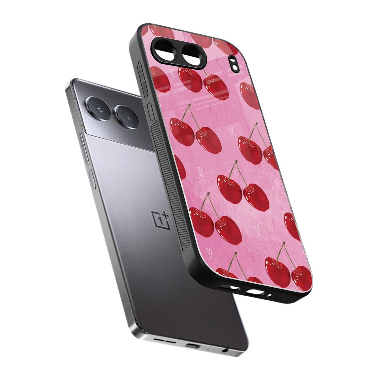 Cherrylicious sleek oneplus nord 4 cover with tempered glass back and TPU edges