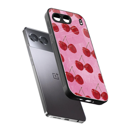 Cherrylicious sleek oneplus nord 4 cover with tempered glass back and TPU edges