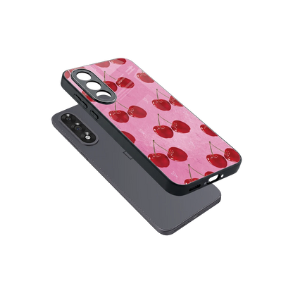 Cherrylicious sleek oneplus nord 5 cover with tempered glass back and TPU edges