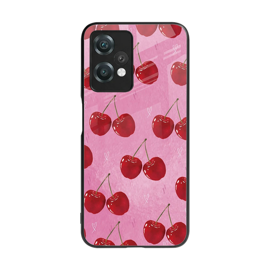 Cherrylicious back phone cover | glass case for oneplus nord ce 2 lite