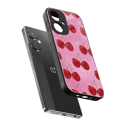 Cherrylicious sleek oneplus nord ce 3 cover with tempered glass back and TPU edges