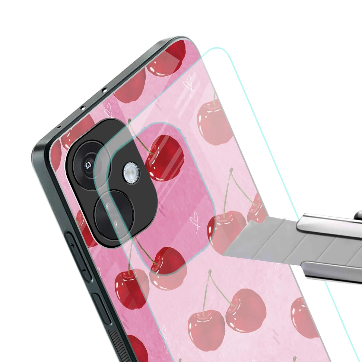 Cherrylicious stylish phone case for oneplus nord ce 3 | glossy glass and slim fit