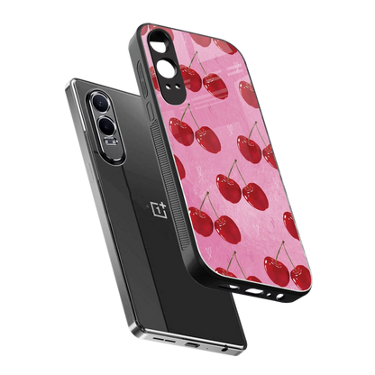 Cherrylicious sleek oneplus nord ce 4 lite cover with tempered glass back and TPU edges
