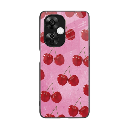 Cherrylicious back phone cover | glass case for oneplus nord ce 3 lite