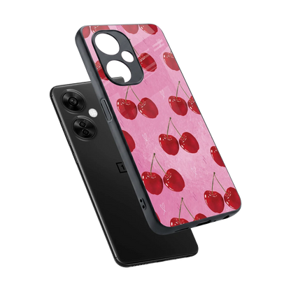 Cherrylicious sleek oneplus nord ce 3 lite cover with tempered glass back and TPU edges
