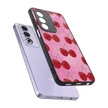 Cherrylicious sleek oppo a3 pro cover with tempered glass back and TPU edges