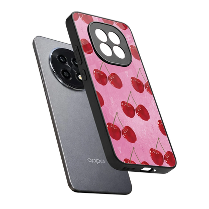 Cherrylicious sleek oppo f29 pro 5g cover with tempered glass back and TPU edges