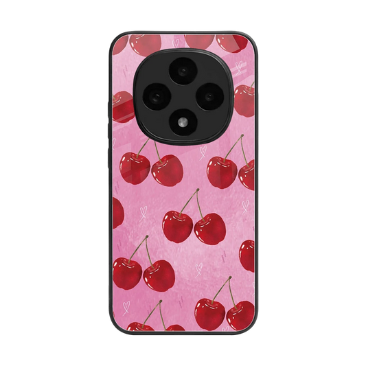 Cherrylicious back phone cover | glass case for oppo f31 pro 5g