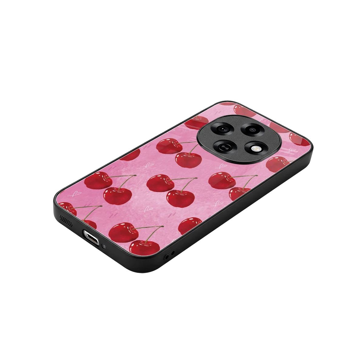 Cherrylicious stylish phone case for oppo f31 pro 5g | glossy glass and slim fit
