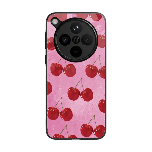 Cherrylicious back phone cover | glass case for oppo find x8
