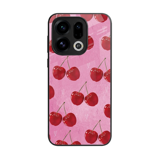 Cherrylicious back phone cover | glass case for oppo find x9