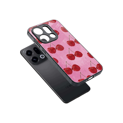 Cherrylicious sleek oppo find x9 cover with tempered glass back and TPU edges
