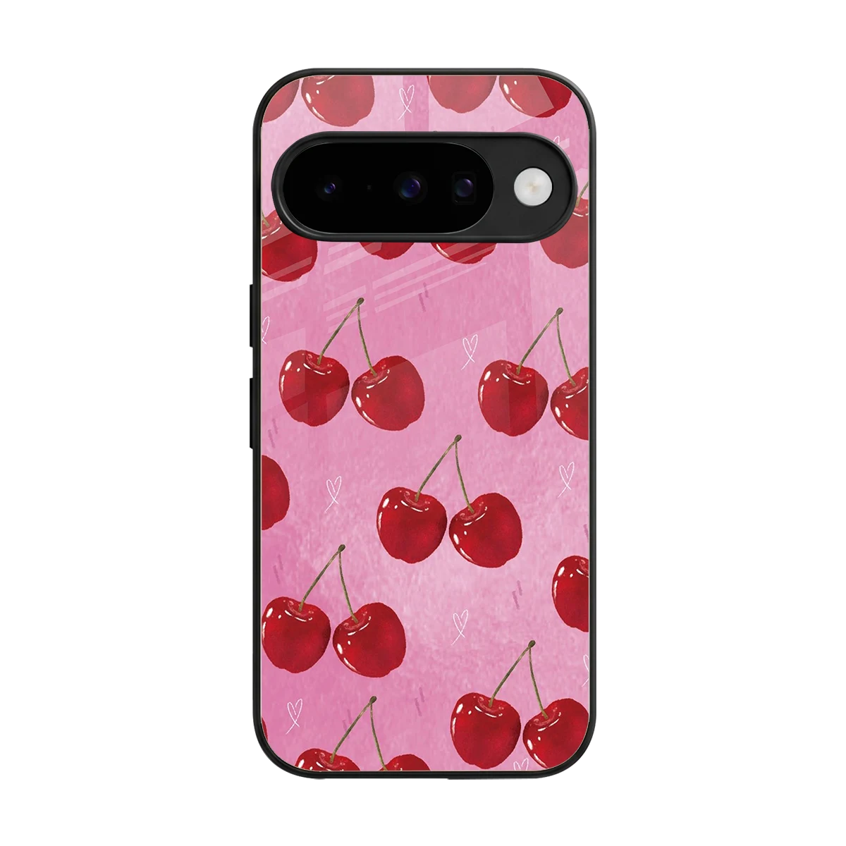 Cherrylicious back phone cover | glass case for google pixel 10
