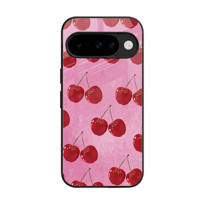 Cherrylicious back phone cover | glass case for google pixel 10