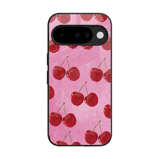 Cherrylicious back phone cover | glass case for google pixel 10