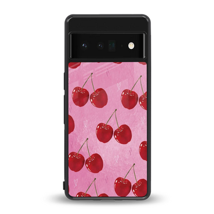 Cherrylicious back phone cover | glass case for google pixel 6 pro