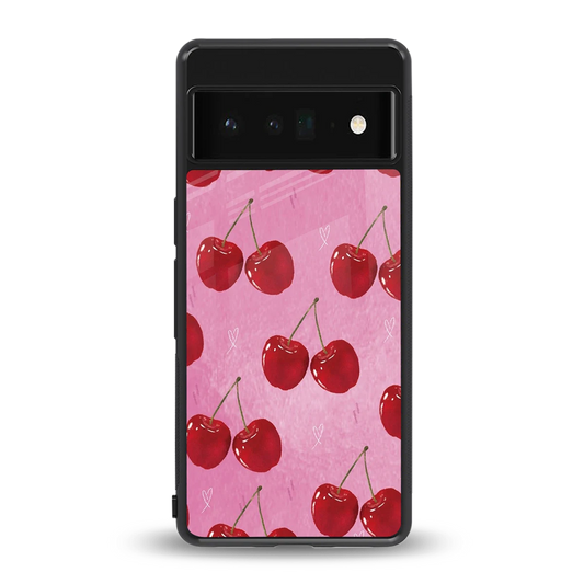 Cherrylicious back phone cover | glass case for google pixel 6 pro