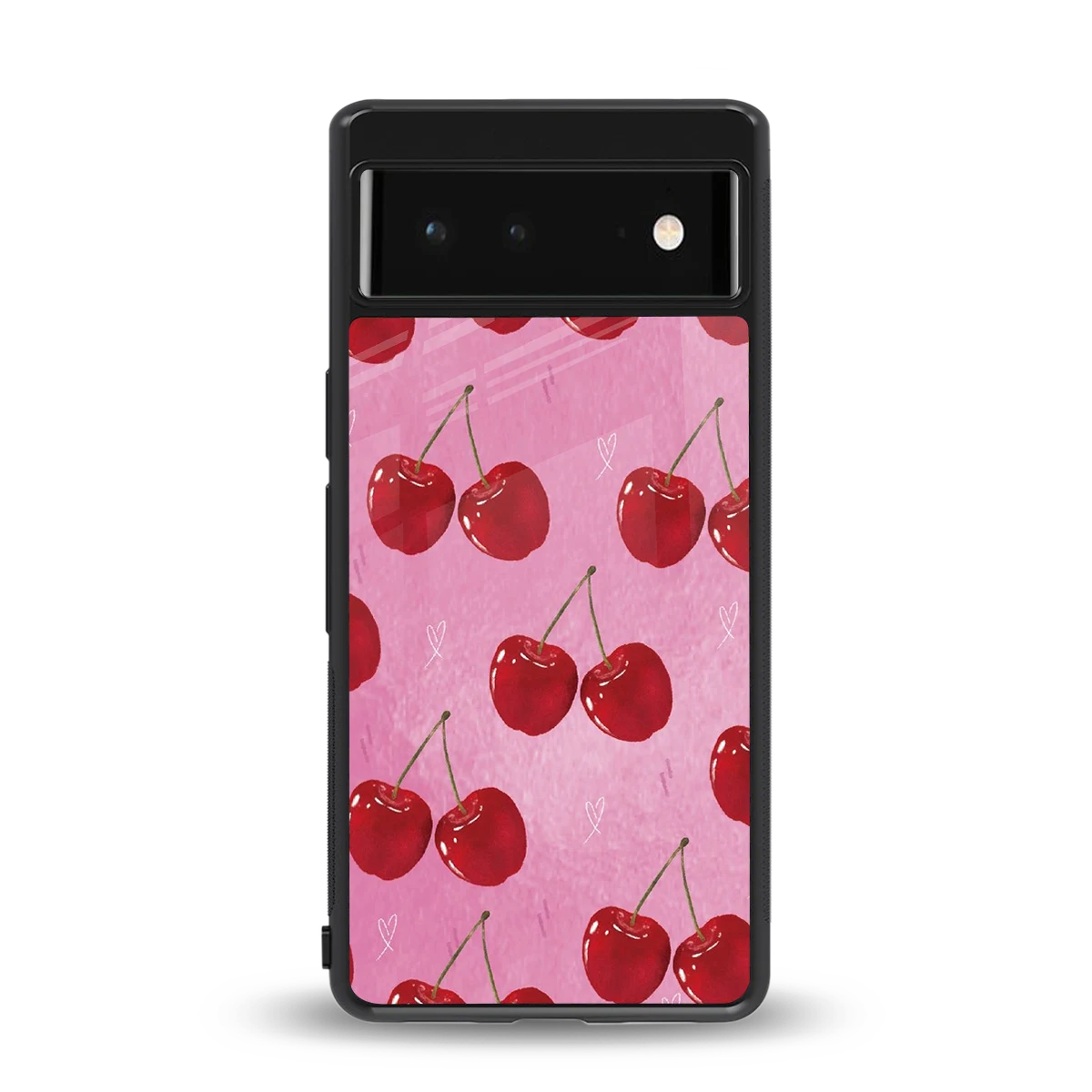 Cherrylicious back phone cover | glass case for google pixel 6