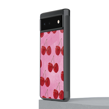 Cherrylicious stylish phone case for google pixel 6 | glossy glass and slim fit