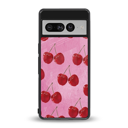 Cherrylicious back phone cover | glass case for google pixel 7 pro
