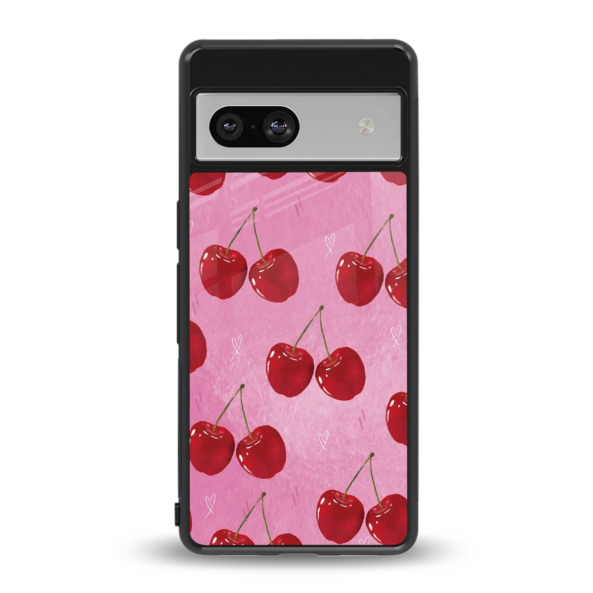 Cherrylicious back phone cover | glass case for google pixel 7