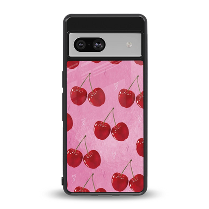 Cherrylicious back phone cover | glass case for google pixel 7