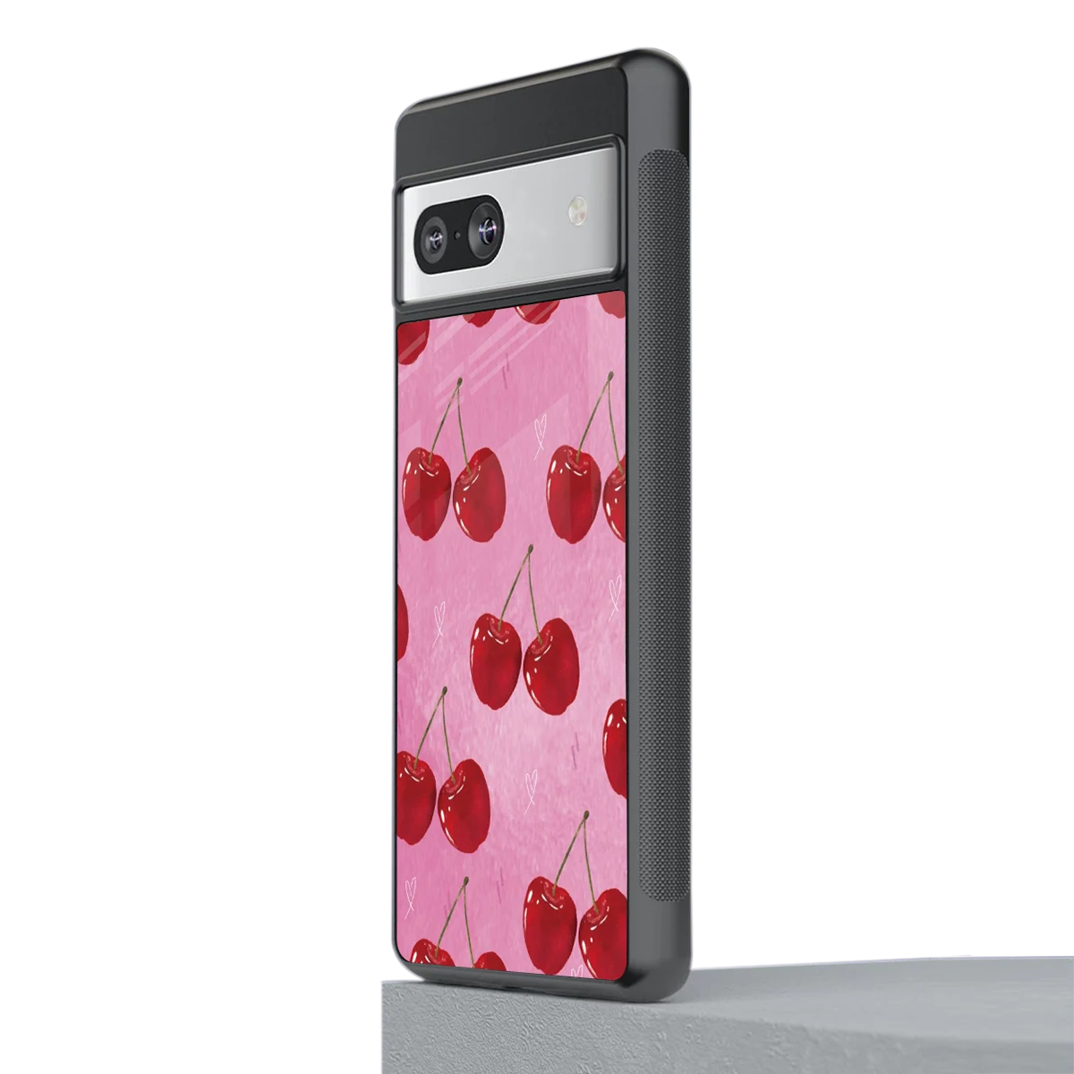 Cherrylicious stylish phone case for google pixel 7a | glossy glass and slim fit