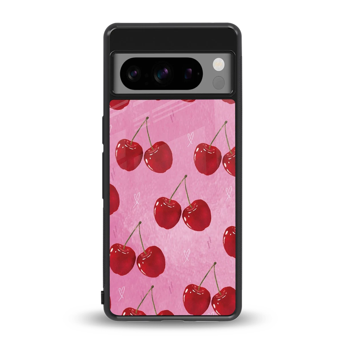 Cherrylicious back phone cover | glass case for google pixel 8 pro