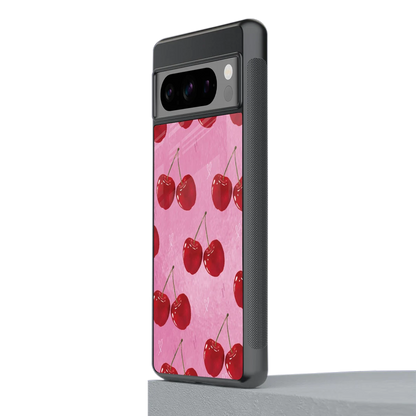 Cherrylicious stylish phone case for google pixel 8 pro | glossy glass and slim fit