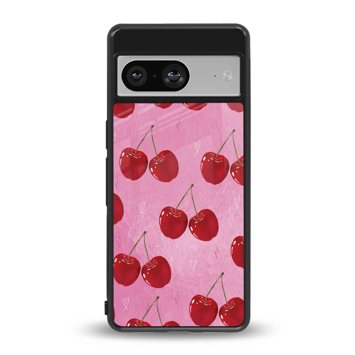 Cherrylicious back phone cover | glass case for google pixel 8