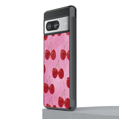 Cherrylicious stylish phone case for google pixel 8 | glossy glass and slim fit