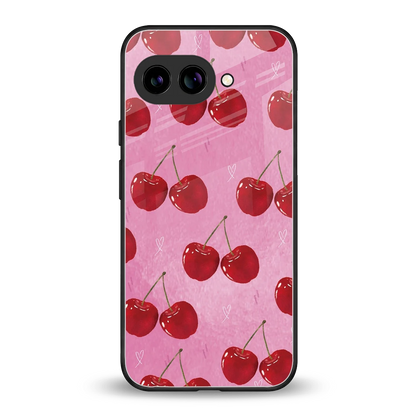 Cherrylicious back phone cover | glass case for google pixel 10a