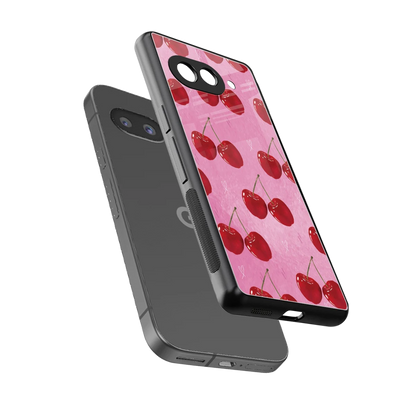 Cherrylicious sleek google pixel 10a cover with tempered glass back and TPU edges