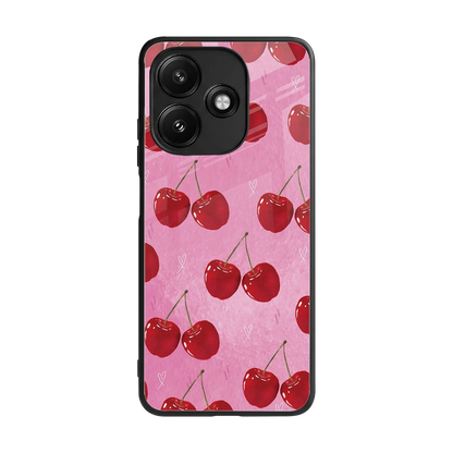 Cherrylicious back phone cover | glass case for redmi 12 5g